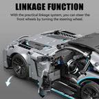 HIGH GODO 1466 Pieces Racing Car Building Kit for Adults,1:14 MOC Super Sports