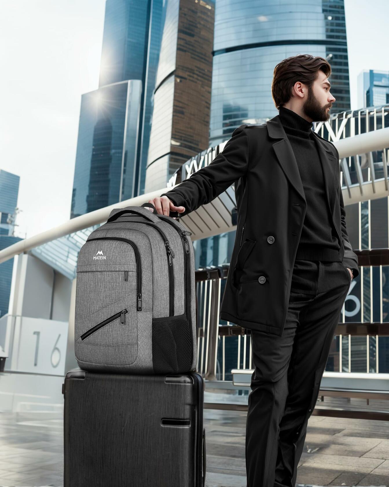 MATEIN Travel Laptop Backpack, 17 Inch Work TSA Approved Carry on Backpack,