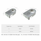 FZONE Mini Aquarium Fixing Clamp, Aluminum Alloy Holder for Rimless Aquariums