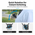 TELESIN Neck Mount SE 2.0 with Air Cushion, Adjustable Chest Strap and Neck