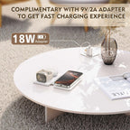 Magnetic Wireless Charger for iPhone: 3 in 1 Travel Charging Station for Apple