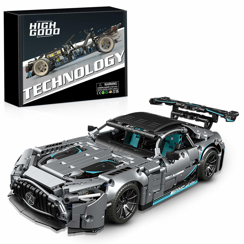 HIGH GODO 1466 Pieces Racing Car Building Kit for Adults,1:14 MOC Super Sports
