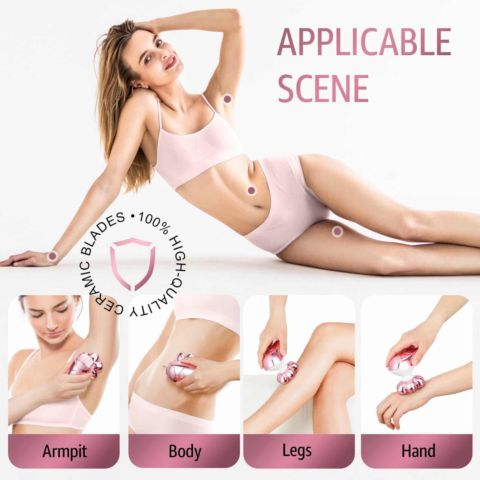 SHPAVVER Electric Razors for Women Legs: Rechargeable Electric Shavers for Body