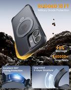 Xitufine Compatible with iPhone 17 Case, with 360° Magnetic Stand [Compatible