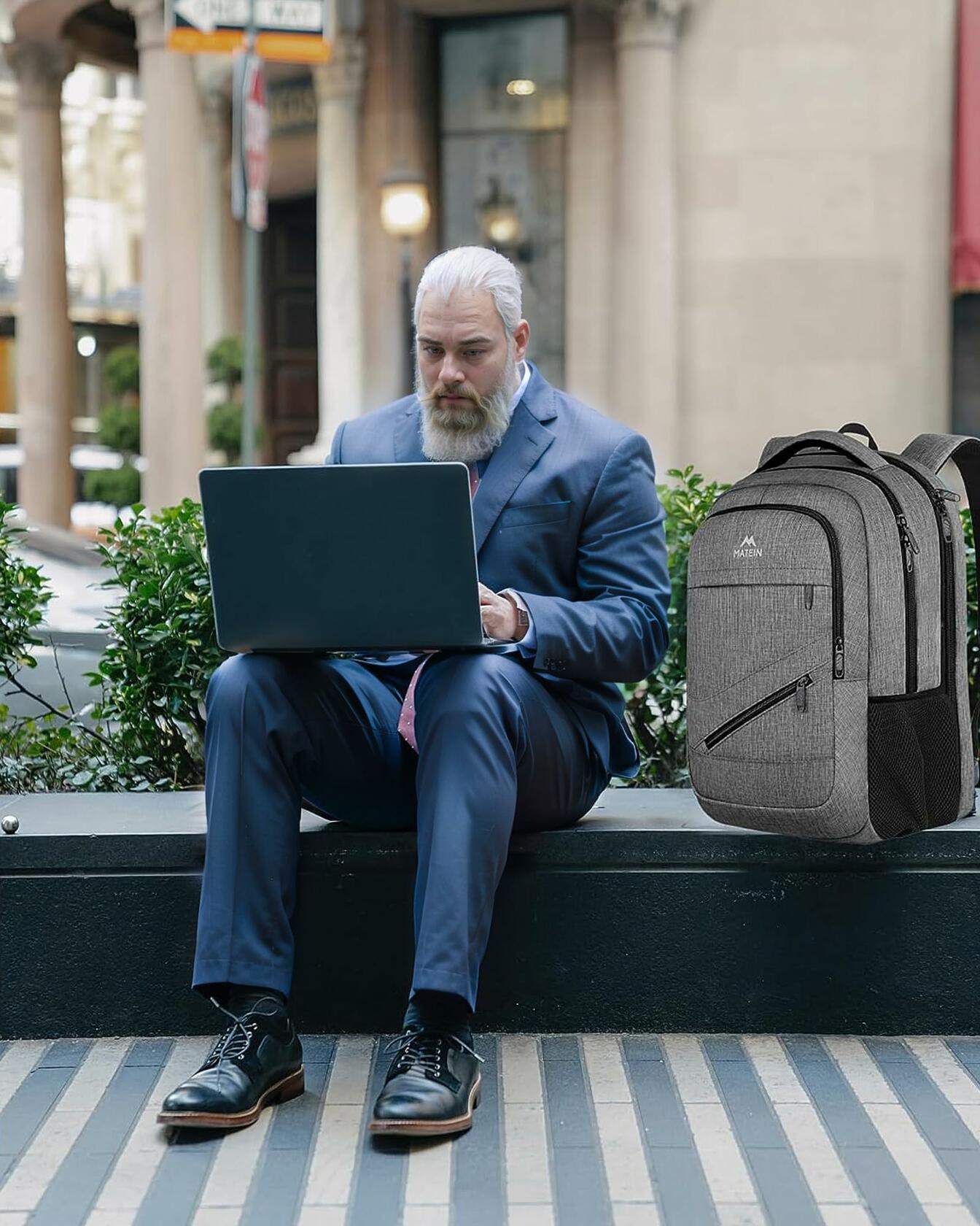 MATEIN Travel Laptop Backpack, 17 Inch Work TSA Approved Carry on Backpack,