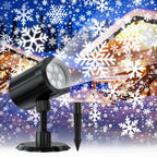 Christmas Projector Lights Outdoor, GUSODOR Dynamic Snowflake Projector IP65
