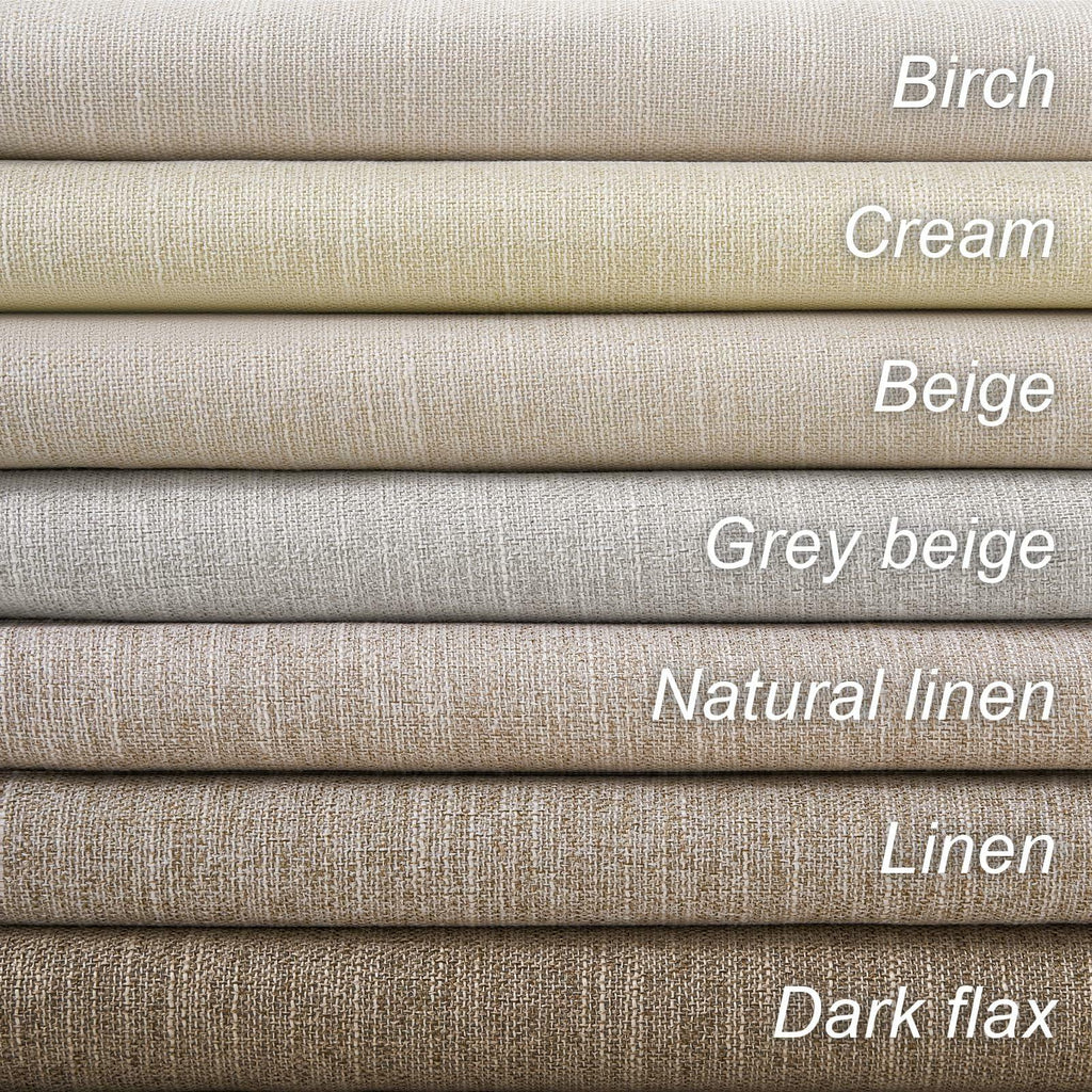 Topfinel Cream Linen Blackout Curtains 84 Inch Long for Bedroom Living Room,
