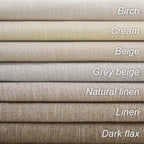 Topfinel Cream Linen Blackout Curtains 84 Inch Long for Bedroom Living Room,