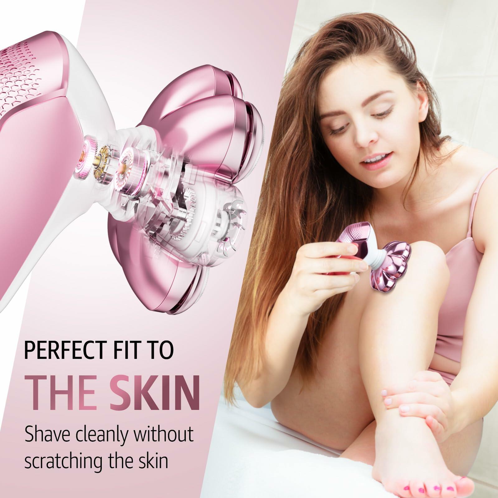 SHPAVVER Electric Razors for Women Legs: Rechargeable Electric Shavers for Body