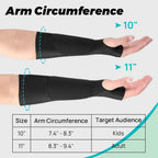 JBM 1 Pair Volleyball Arm Sleeves with Protection Pads and Thumb Hole Padded