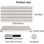 2 PCS Water Absorbing Stone Trays for Bathroom Sink & Kitchen Counter,