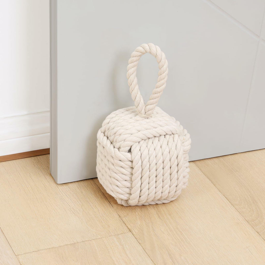 Optish Decorative Door Stoppers for Standard Interior Doors - Cute Rope Knot