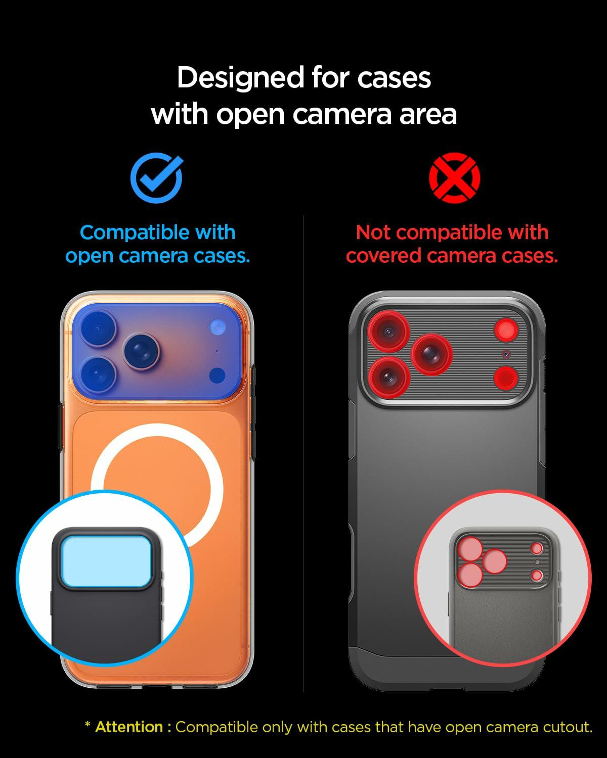 Spigen Camera Lens Screen Protector [GlasTR EZ Fit Optik Pro XL] Designed for