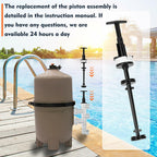 Bullro Upgraded 273241 Piston Rod Assembly for Pentair Backwash Valve, 2-Inch