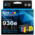 E-Z Ink 936XL 936e 936 Ink Cartridges for HP Printers Replacement for HP 936 Ink