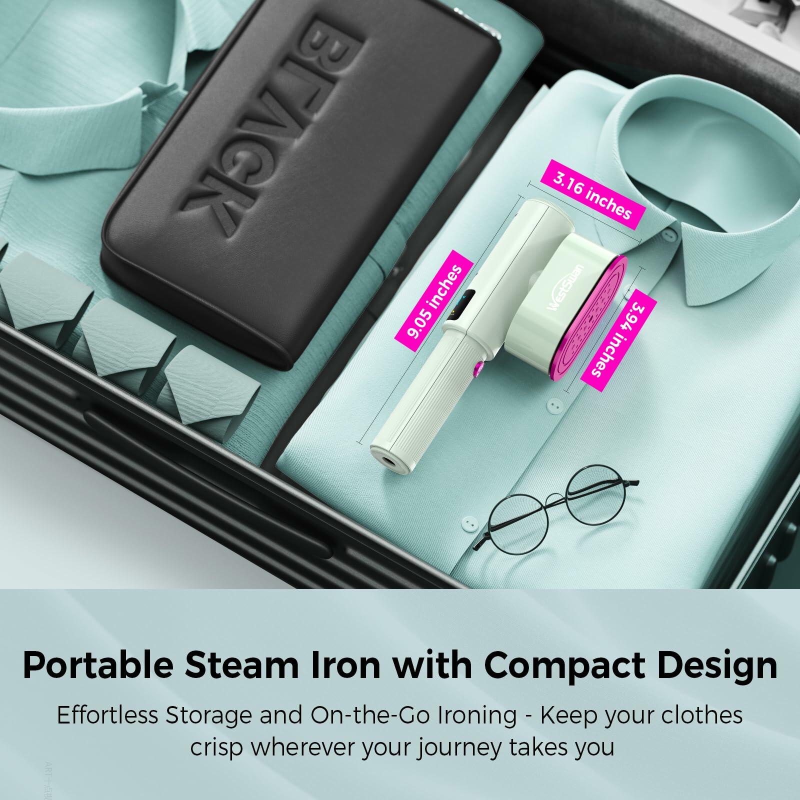 Portable Travel Steamer for Clothes, Fast Wrinkle Remover Garment Steamer for