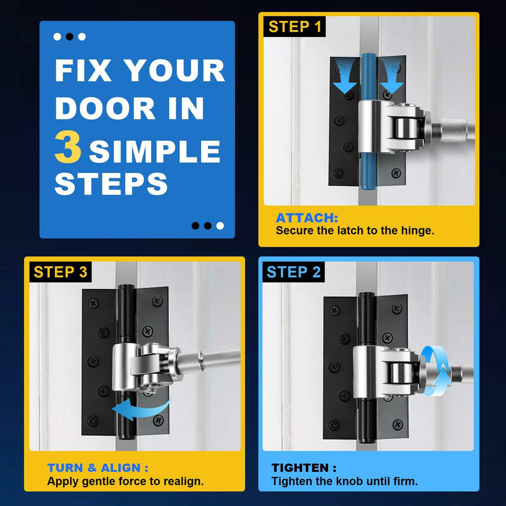 Jourcyna Upgraded Door Hinge Adjustment Tool, Adjustable Hinges Wrench,