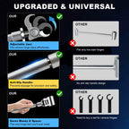 Jourcyna Upgraded Door Hinge Adjustment Tool, Adjustable Hinges Wrench,