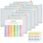 Caydo Scrapbook Paper Storage Organizer with 60 Sticky Index Tabs, 10 Pack