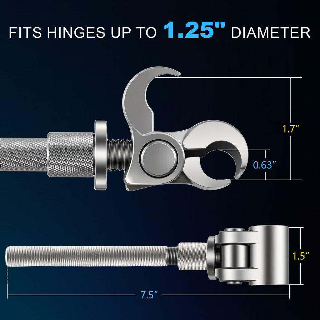 Jourcyna Upgraded Door Hinge Adjustment Tool, Adjustable Hinges Wrench,