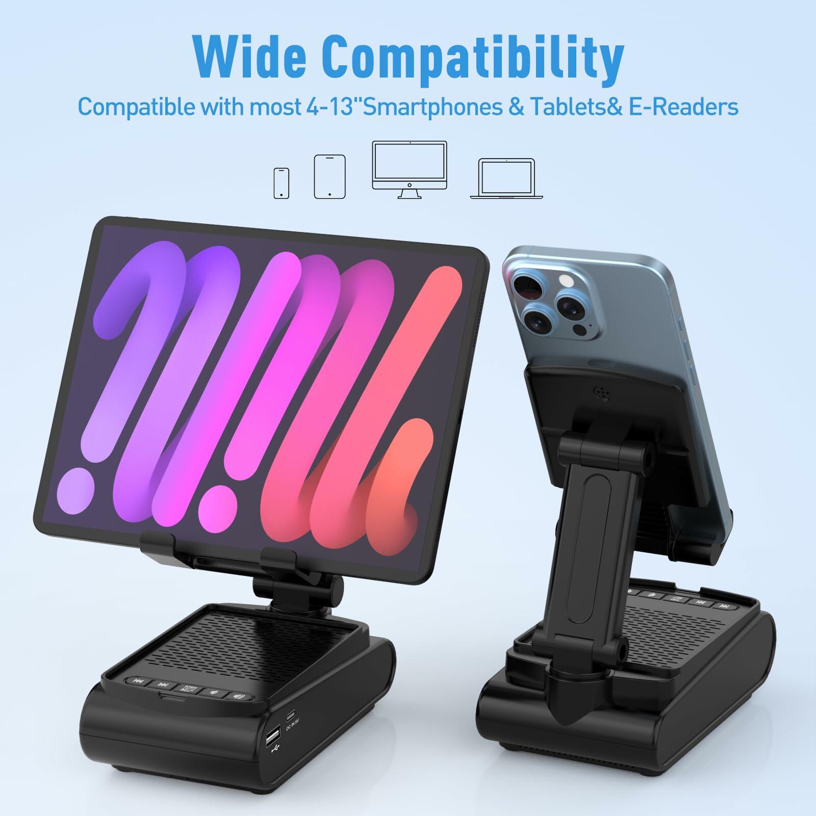 Birthday Gifts for Men Him, Cell Phone Stand with Wireless Bluetooth Speaker and