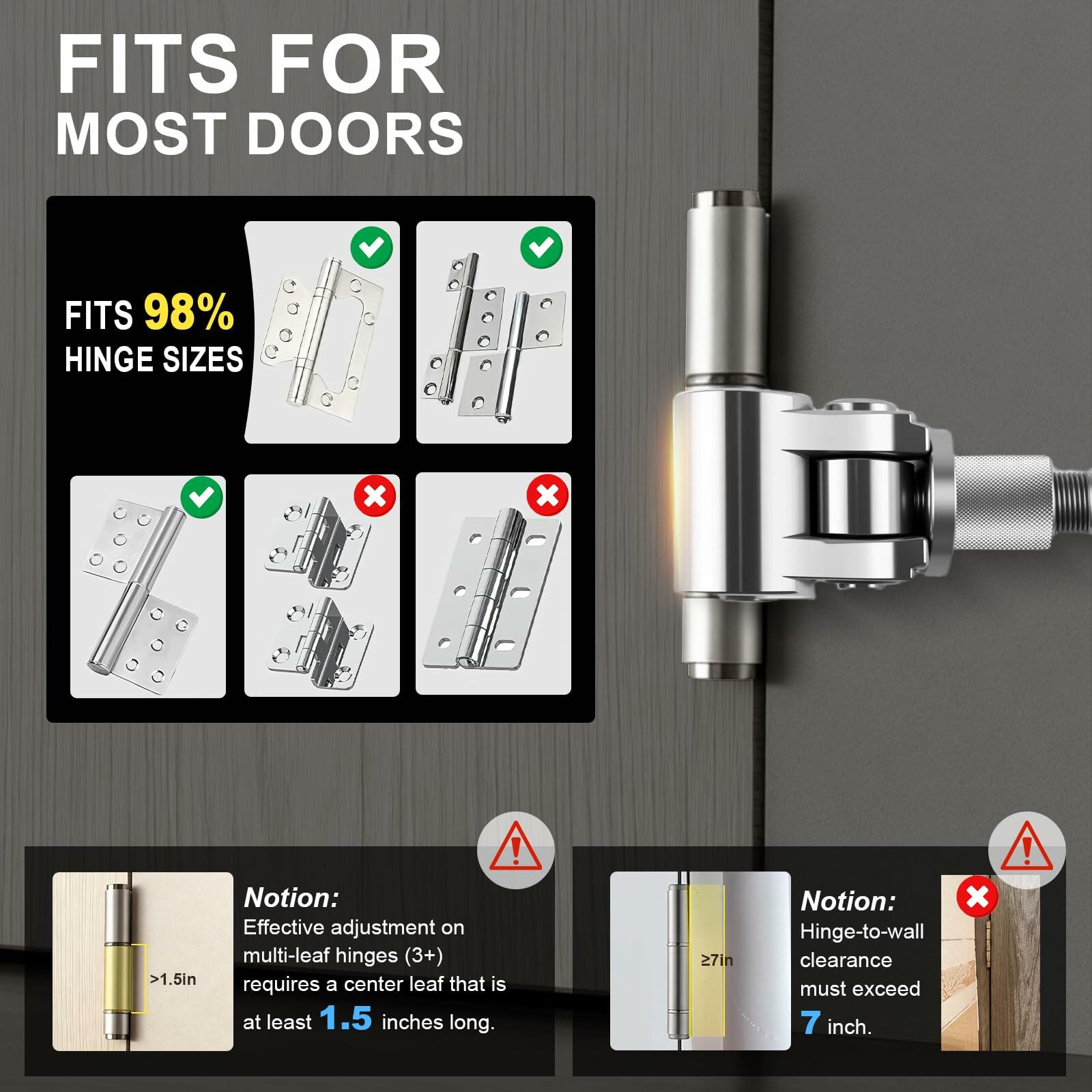 Jourcyna Upgraded Door Hinge Adjustment Tool, Adjustable Hinges Wrench,