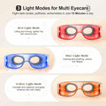 Pedete Red Light Therapy for Eyes, 3 Modes Under-Eye Red Light Eye Mask, Eye