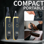 Yunmiss Nose and Ear Hair Trimmer for Men Women,2 in 1 LED Display Eyebrow Hair