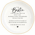 Bestie Gifts for Women Friendship, Jewelry Dish Trinket Tray, Gifts for Friends