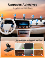 for Magsafe Car Mount Charger, [100% Stable] 15W 2 in1 Magnetic Wireless Car