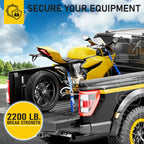 AUGO Ratchet Straps Heavy Duty 4 Pack -15 FT - 2200 LB Break Strength – with