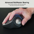 ELECOM Ergonomic Comfort Design Trackball IST Wireless 2.4GHz Connect,