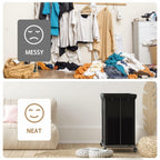 150L Large Laundry Basket with Wheels, Rolling Laundry Hamper with Removable