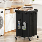 150L Large Laundry Basket with Wheels, Rolling Laundry Hamper with Removable