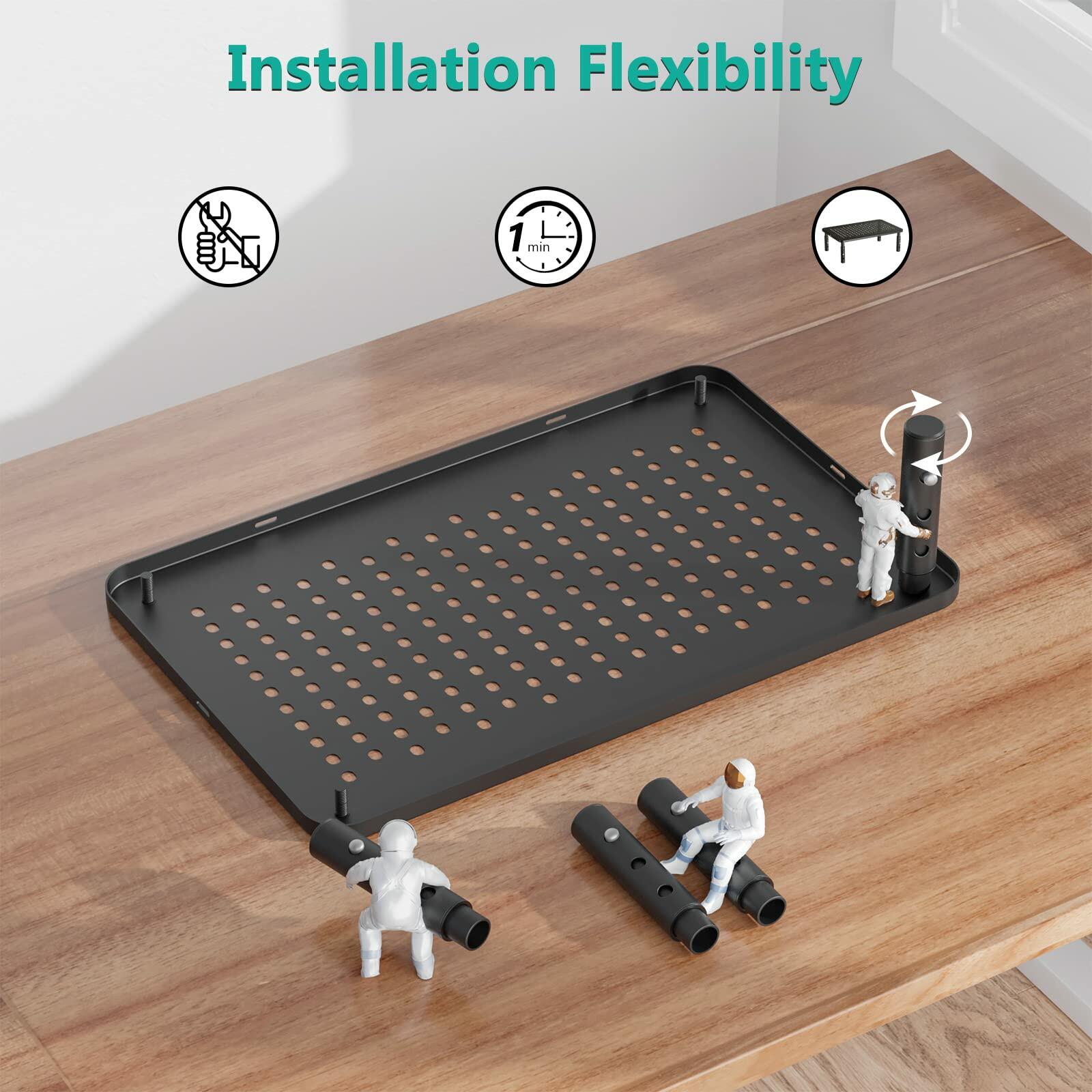 WALI Computer Monitor Stand for Desk, Adjustable Laptop Riser, Desk Monitor