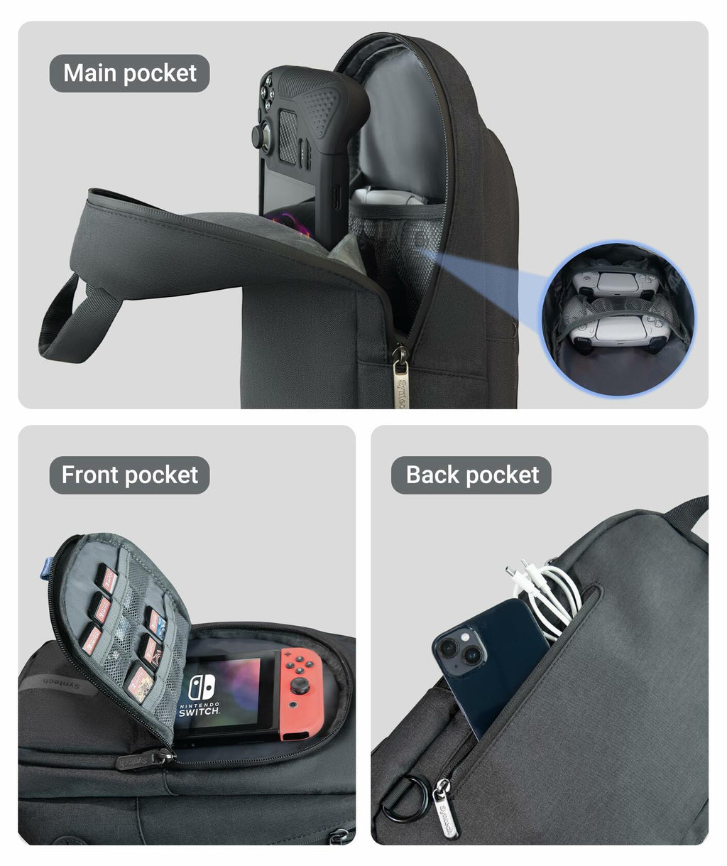 Syntech Carrying Case Compatible with Steam Deck OLED/ROG Ally X/ROG Xbox Ally