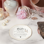 Bestie Gifts for Women Friendship, Jewelry Dish Trinket Tray, Gifts for Friends