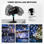 Christmas Projector Lights Outdoor, Dual Head Dynamic Snowflake Projector with