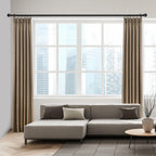 AMZSEVEN Curtain Rods for Windows 16 to 48 Inches, Curtain Rod Max Adjustable