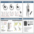 Rhinowalk Bike Front Fork Bag Waterproof Bike Pannier Bag Saddle Bag Shoulder
