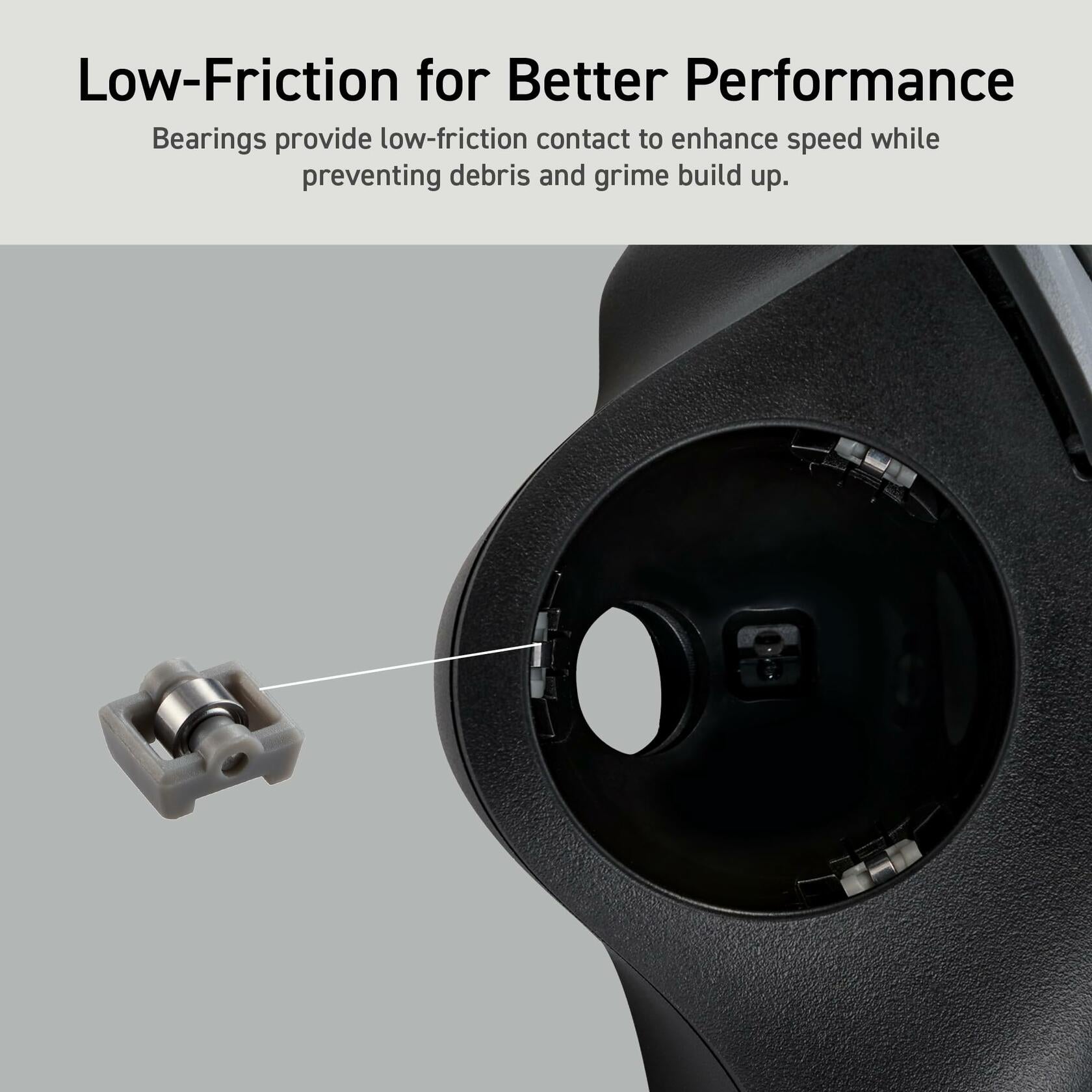 ELECOM Ergonomic Comfort Design Trackball IST Wireless 2.4GHz Connect,
