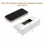 Upgraded Corner Mount Power Distribution Box - White Nylon Slim Fit, Replaces