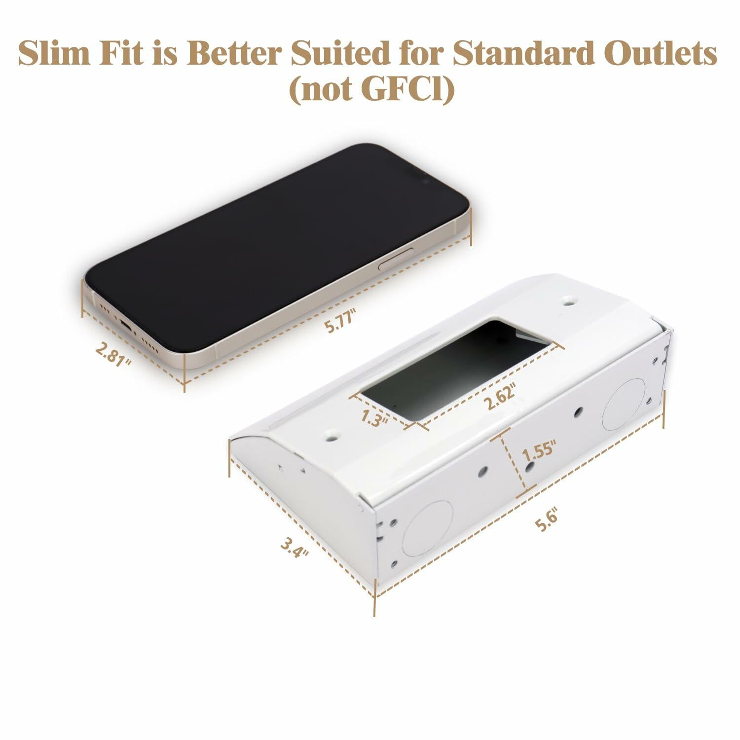 Upgraded Corner Mount Power Distribution Box - White Nylon Slim Fit, Replaces