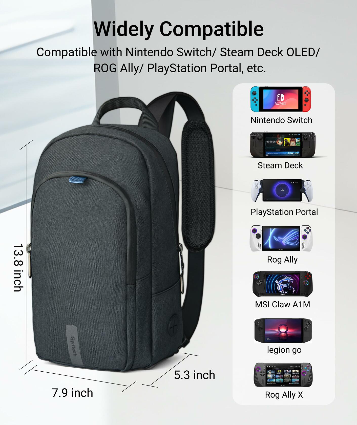 Syntech Carrying Case Compatible with Steam Deck OLED/ROG Ally X/ROG Xbox Ally