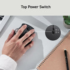 ELECOM Ergonomic Comfort Design Trackball IST Wireless 2.4GHz Connect,