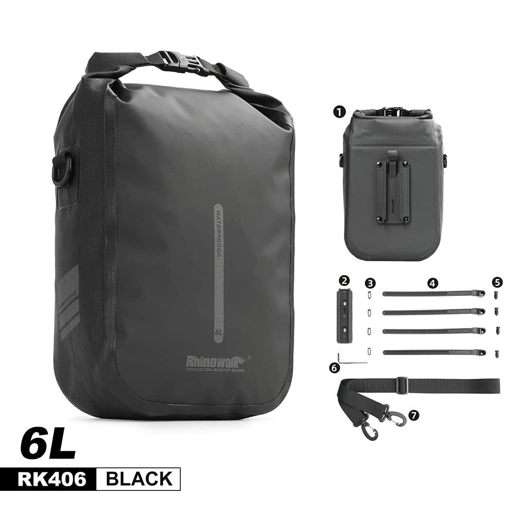 Rhinowalk Bike Front Fork Bag Waterproof Bike Pannier Bag Saddle Bag Shoulder