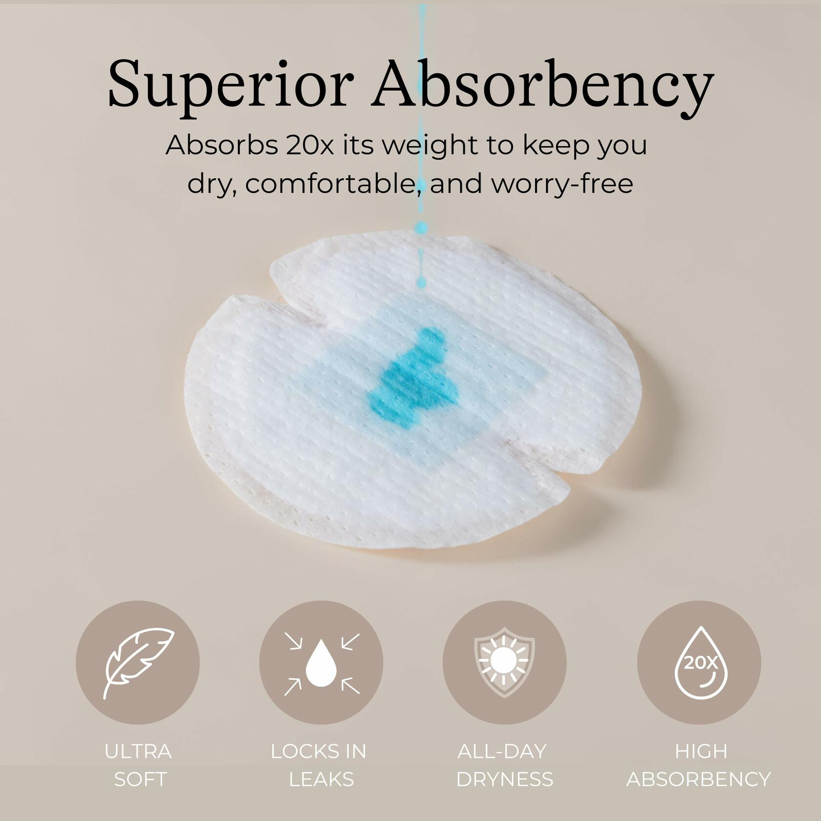 Lansinoh Stay Dry Disposable Nursing Pads, Soft and Super Absorbent Breast Pads,