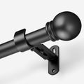 AMZSEVEN Curtain Rods for Windows 16 to 48 Inches, Curtain Rod Max Adjustable