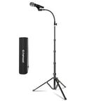 Elitehood Aluminum Foldable Microphone Stand, 82’’ Tall & Height Adjustable Mic