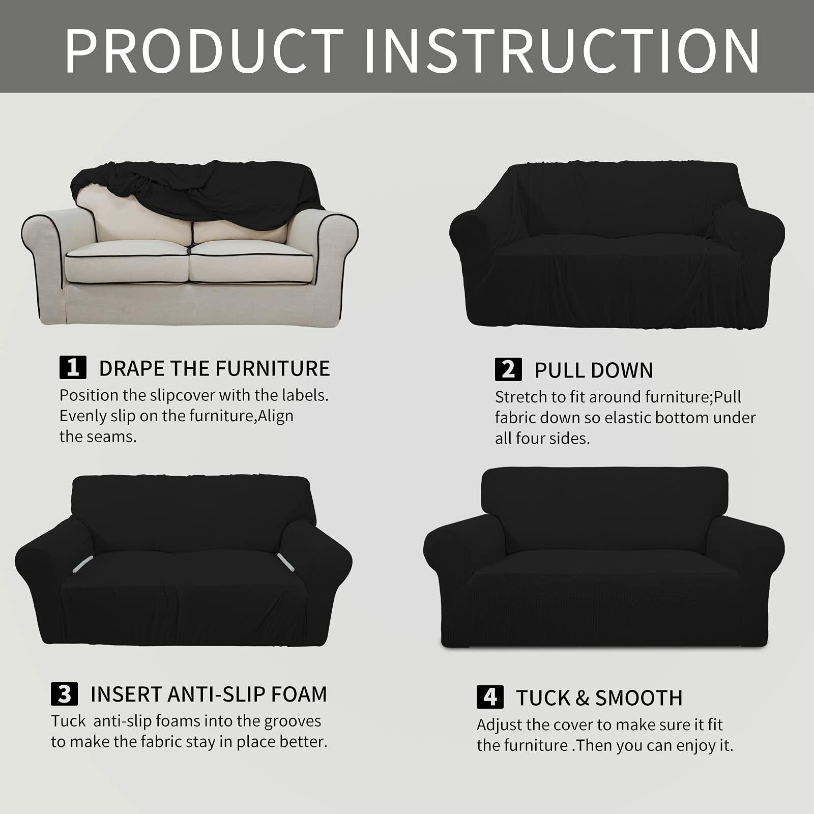 Easy-Going Stretch Chair Sofa Slipcover 1-Piece Couch Sofa Cover Furniture